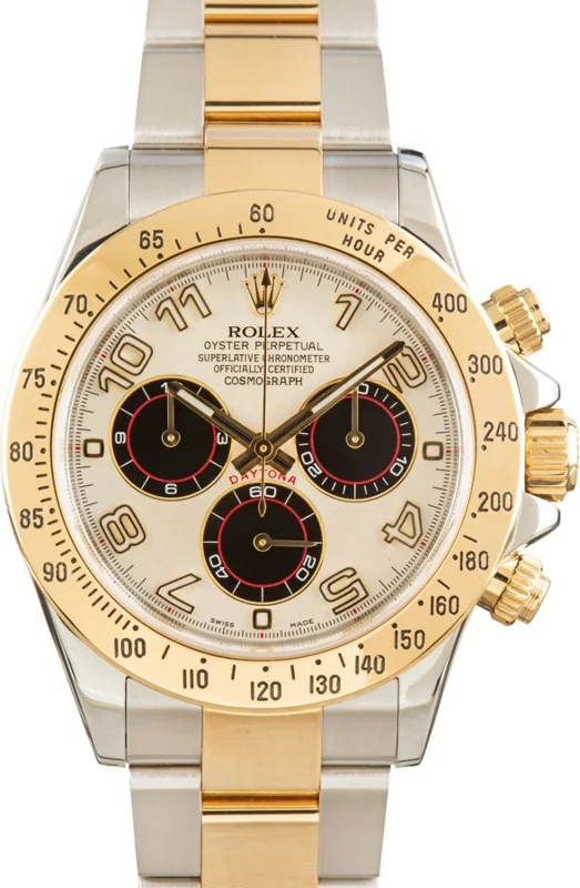 Rolex Cosmograph Daytona 116523, Ivory Arabic dial, Oyster