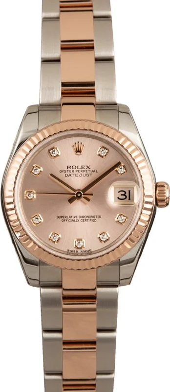 Rolex Datejust 31 178271, Pink diamond dial, Oyster