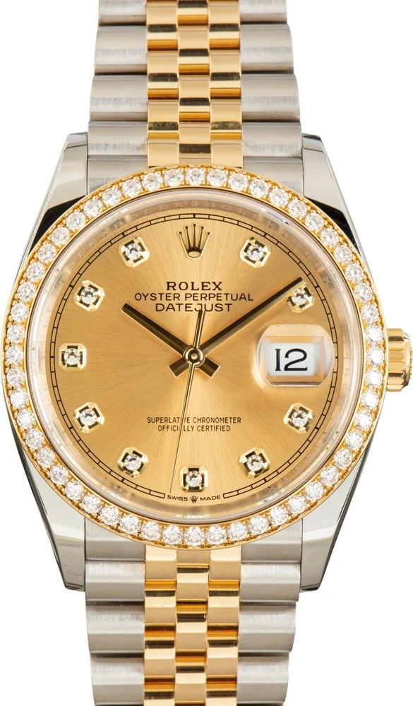Rolex Datejust 36 (Current 6-Digit, Diamond and Gold Variants) 126283