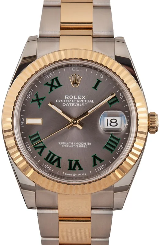 Rolex Datejust 41 126333, Slate Roman dial, Oyster