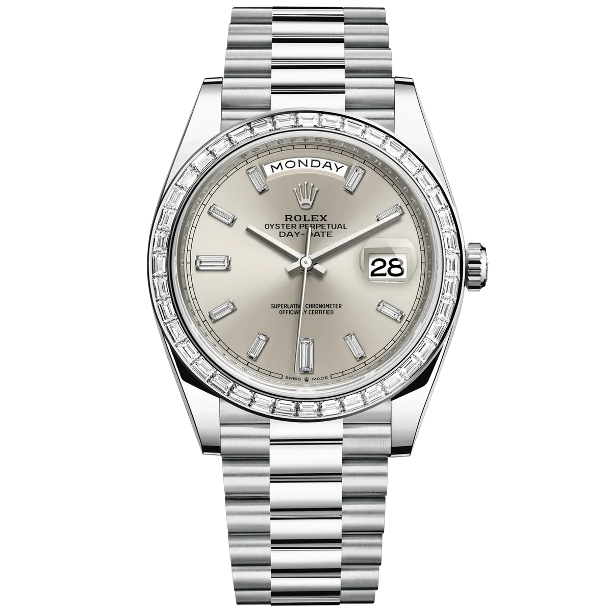 Rolex Day-Date 40 (228xxx, Diamond and Platinum Variants) 228396