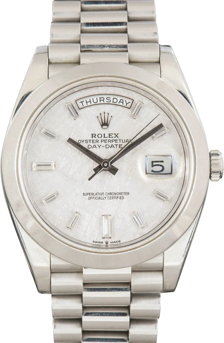 Rolex Day-Date 40 (White Gold, Everose & Platinum) 228206