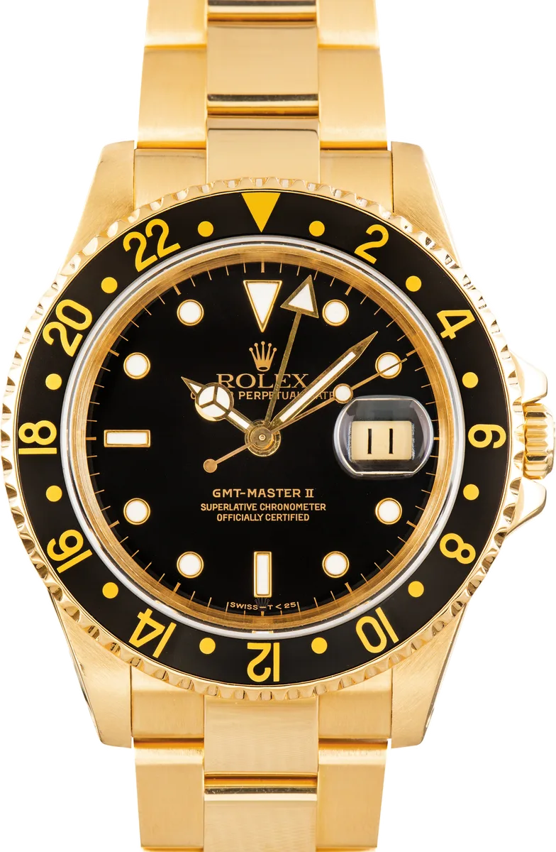 Rolex GMT-Master II (5-Digit & Vintage, Aluminum Bezel) 16718