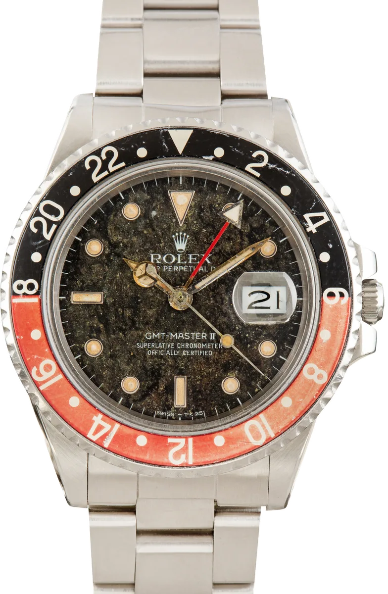 Rolex GMT-Master II (5-Digit & Vintage, Aluminum Bezel) 16760