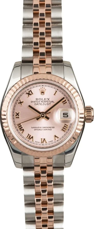 Rolex Lady-Datejust 26 179171, Pink Roman dial, Jubilee