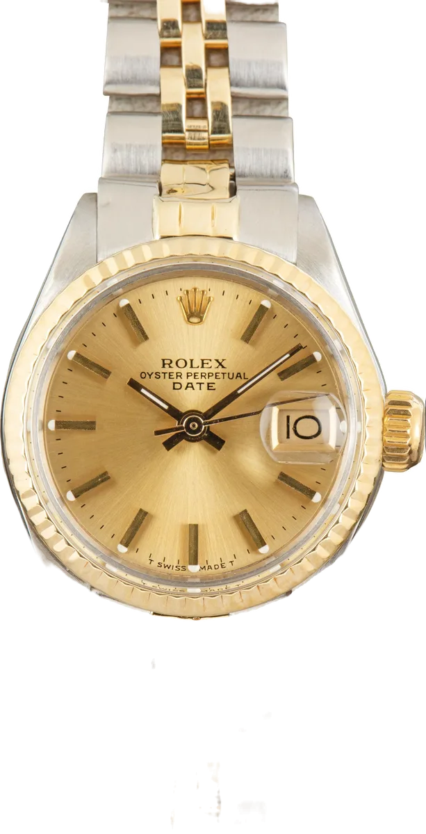 Rolex Oyster Perpetual Date 26 Ladies (Two-Tone & Gold) 6517