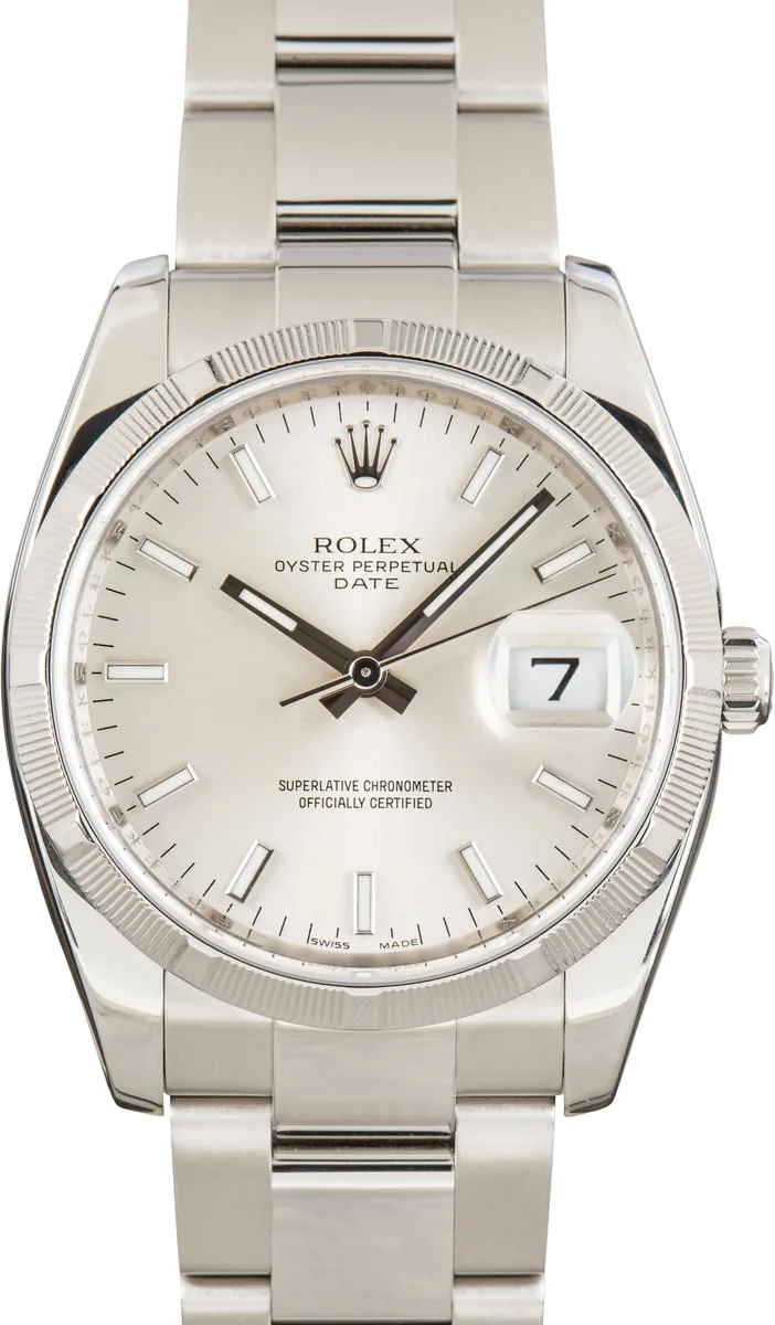 Rolex Oyster Perpetual Date 34 (5-Digit Steel) 115210