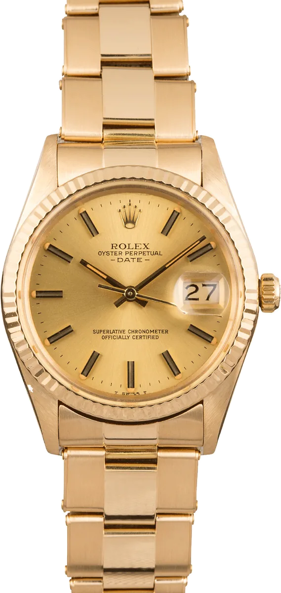 Rolex Oyster Perpetual Date 34 (5-Digit Two-Tone & Gold) 15038