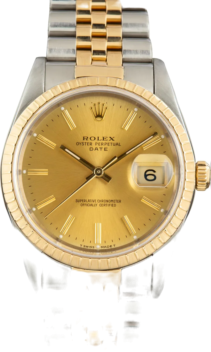 Rolex Oyster Perpetual Date 34 (5-Digit Two-Tone & Gold) 15223