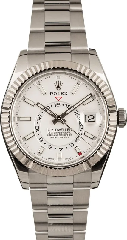 Rolex Sky-Dweller 326934, White stick dial, Oyster