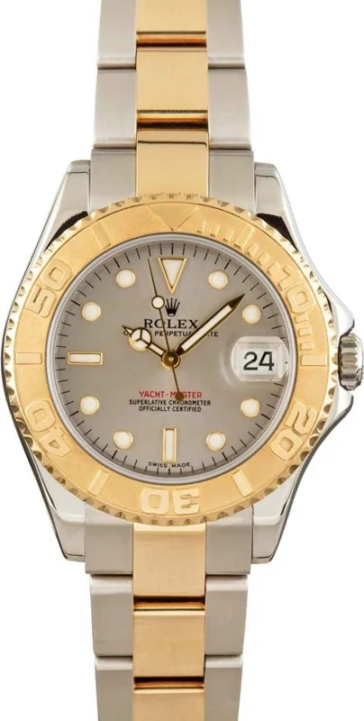 Rolex Yacht-Master 35 168623, Grey stick dial, Oyster